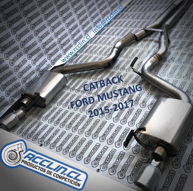 Linea de escape (Catback) Ford Mustang 20152017 Rcclin