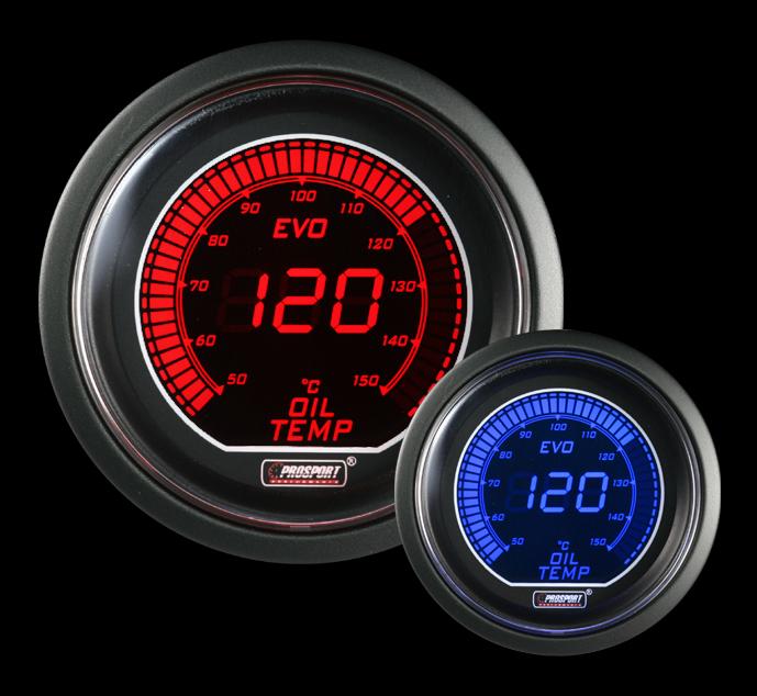 Reloj Temperatura Aceite Serie EVO Prosport