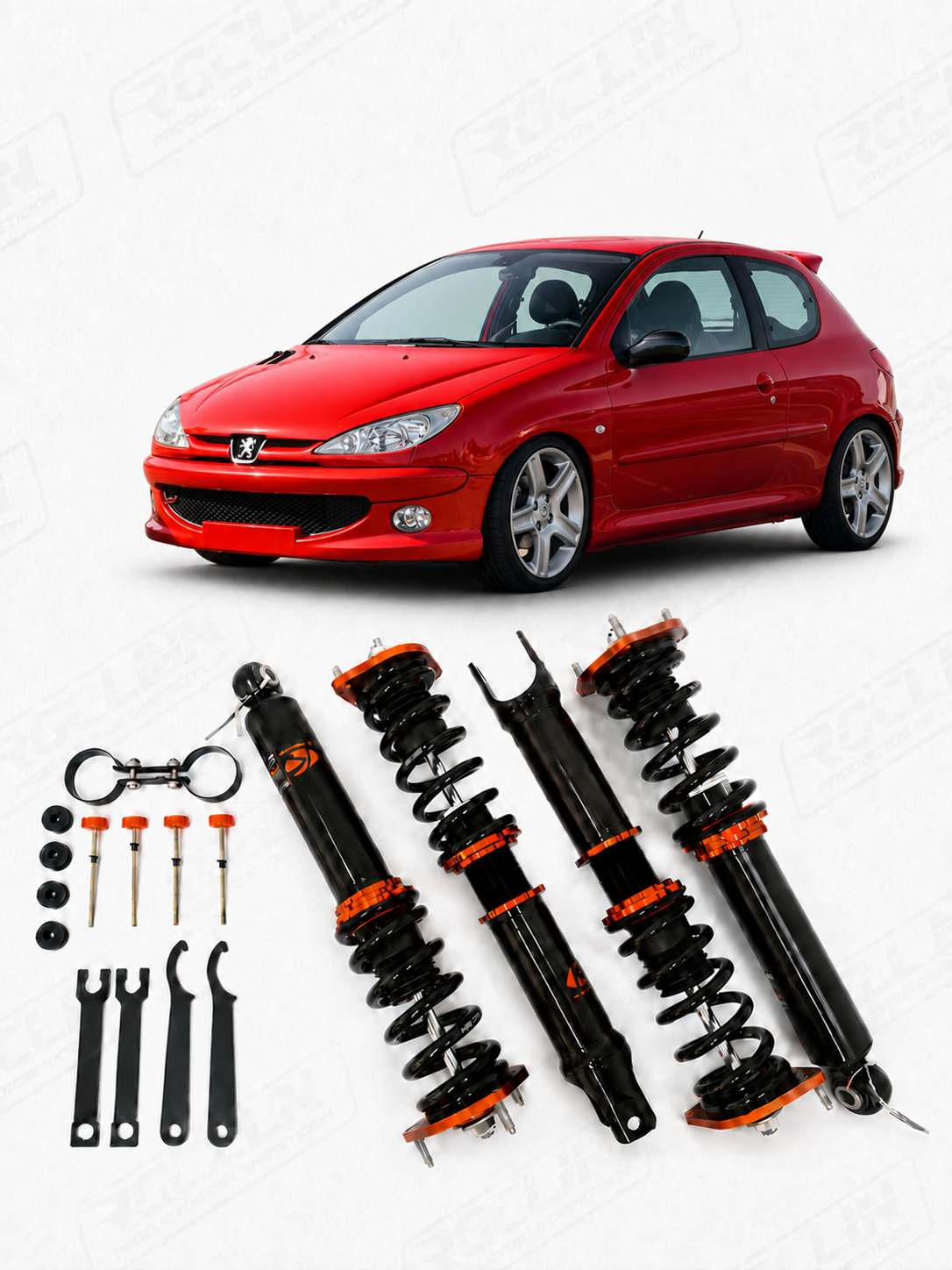 SUSPENSION PEUGEOT 206/206RC SERIE SPORT (Marca K-Sport)