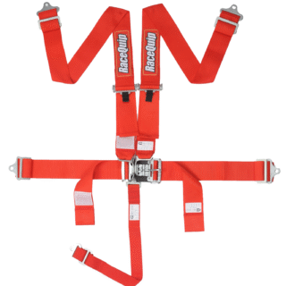 Cinturones Racequip 5 puntas, Rojo