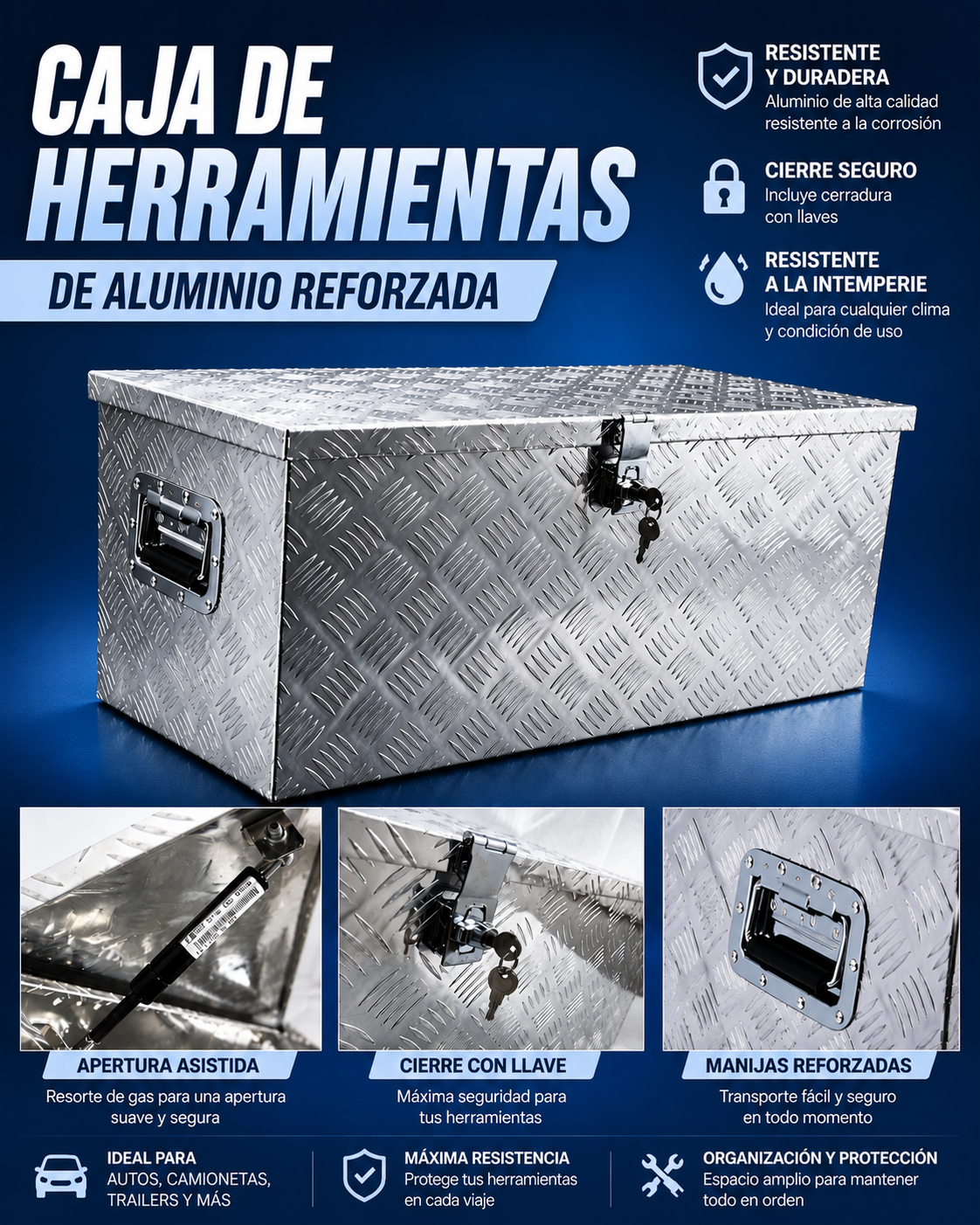 Caja de Herramientas Universal 83x32x33cm.
