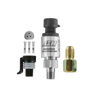 Sensor presion de aceite, acero inoxidable AEM de 100 PSIg