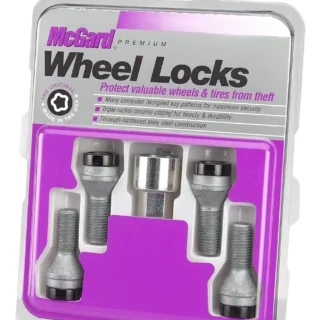 Pernos de seguridad para ruedas estilo asiento cónico McGard / Negros (27326)